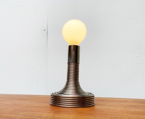 Italian Space Age Spiral Table Lamp by Angelo Mangiarotti for Candle-UAH-900433