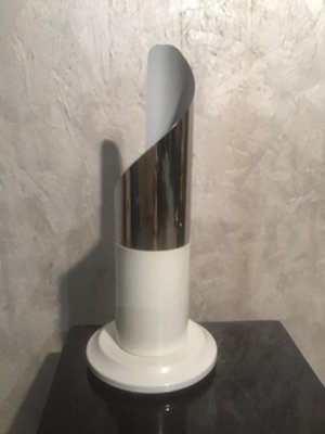 Italian Space Age Steel Table Lamp, 1970s-ERB-698081