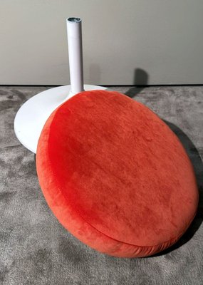 Italian Space Age Stool with Wheels and Swivel Seat, 1970s-QRS-2031403