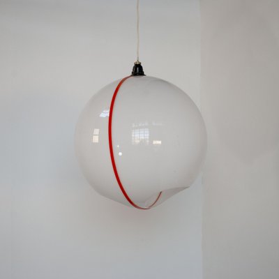 Italian Space Age Style Plastic Suspension Lamp, 1970s-JQO-1219531