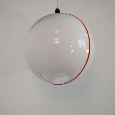 Italian Space Age Style Plastic Suspension Lamp, 1970s-JQO-1219531