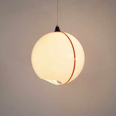 Italian Space Age Style Plastic Suspension Lamp, 1970s-JQO-1219531