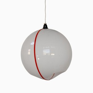 Italian Space Age Style Plastic Suspension Lamp, 1970s-JQO-1219531