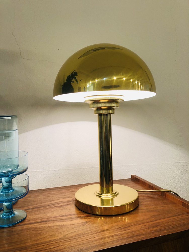 Italian Sputnik Pils Table Lamps in Brass, 1980s, Set of 2