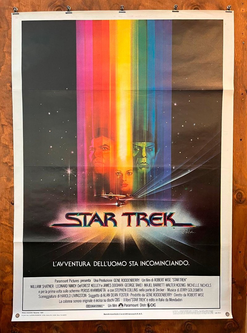 Italian Star Trek Film Poster, 1980s