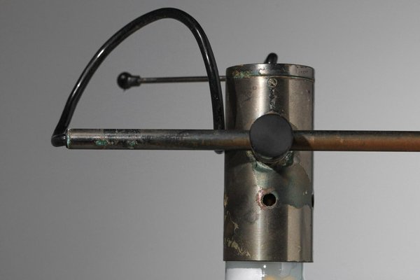 Italian Stem Wall Light in Nickel Plate attributed to Tito Agnoli, 1960s-YU-1801526