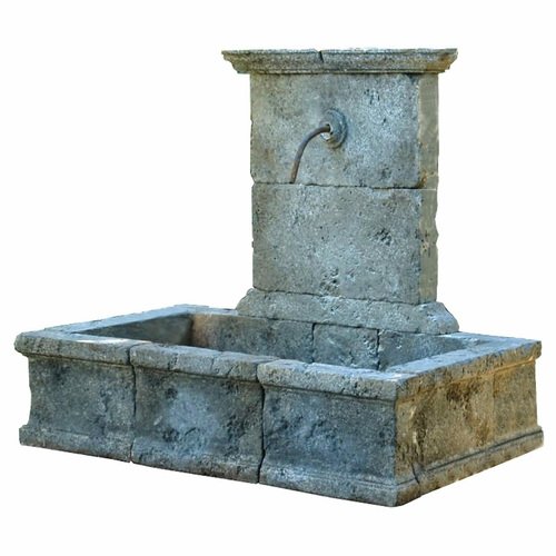 Italian Stone Fountain with Washbasin