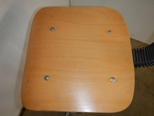 Italian Stool with Backrest, 1980s-WWQ-882997