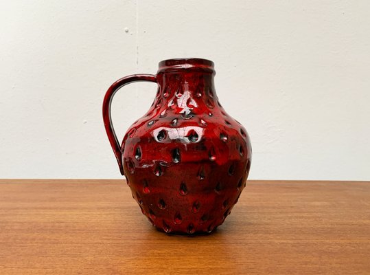 Italian Strawberry Pottery Vase by Fratelli Fanciullacci for Bitossi, 1960s-UAH-1425364