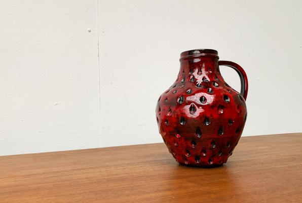 Italian Strawberry Pottery Vase by Fratelli Fanciullacci for Bitossi, 1960s-UAH-1425364