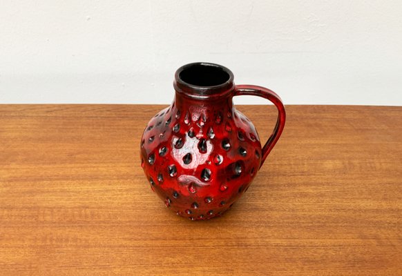 Italian Strawberry Pottery Vase by Fratelli Fanciullacci for Bitossi, 1960s-UAH-1425364