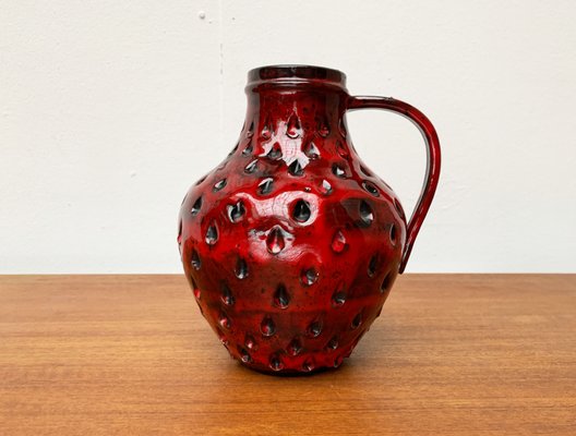 Italian Strawberry Pottery Vase by Fratelli Fanciullacci for Bitossi, 1960s-UAH-1425364