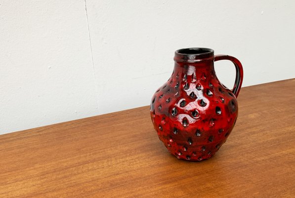 Italian Strawberry Pottery Vase by Fratelli Fanciullacci for Bitossi, 1960s-UAH-1425364