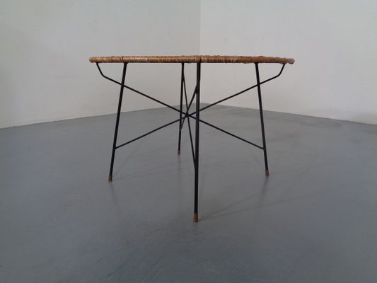 Italian String Basket Coffee Table, 1950s-RDW-780071