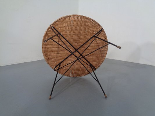 Italian String Basket Coffee Table, 1950s-RDW-780071