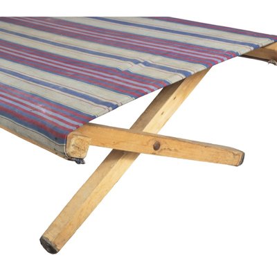 Italian Striped Fabric Daybed for Children, 1960s-RAQ-488038