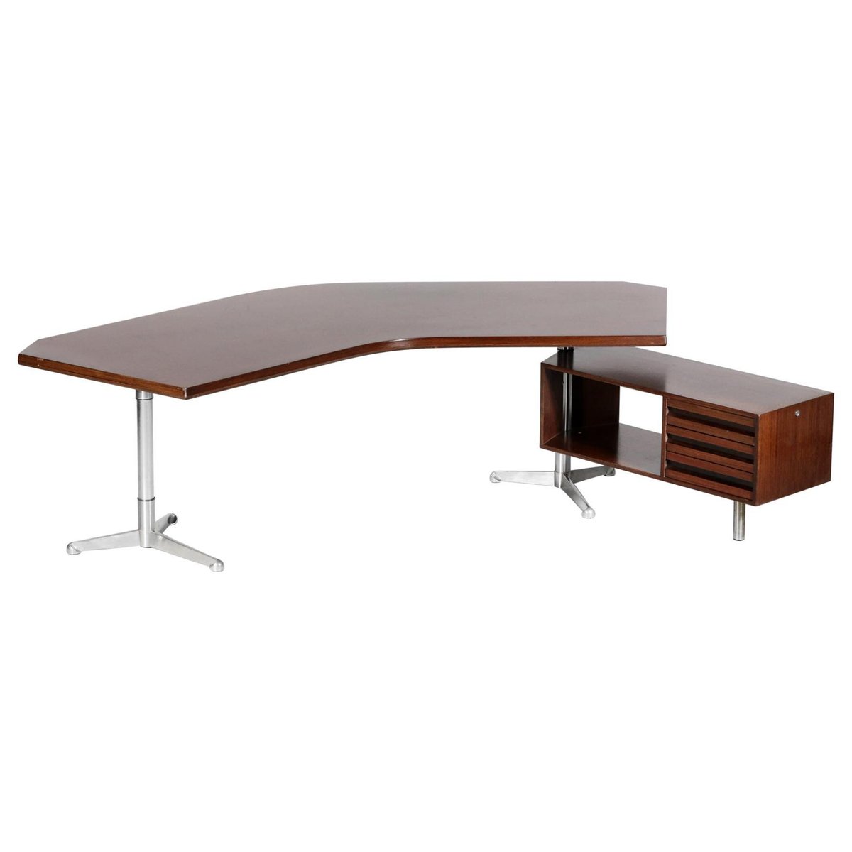 Italian T96 Boomerang Desk by Osvaldo Borsani for Tecno, 1950s