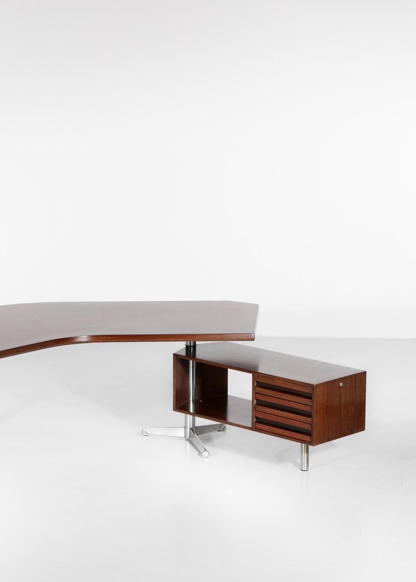 Italian T96 Boomerang Desk by Osvaldo Borsani for Tecno, 1950s