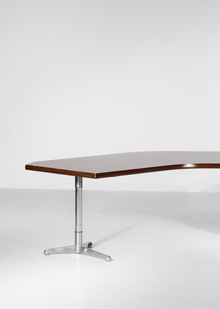 Italian T96 Boomerang Desk by Osvaldo Borsani for Tecno, 1950s