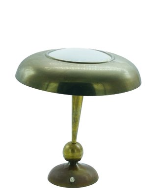 Italian Table Lamp in Brass by Oscar Torlasco for Lumi, 1950s-YUW-1324155