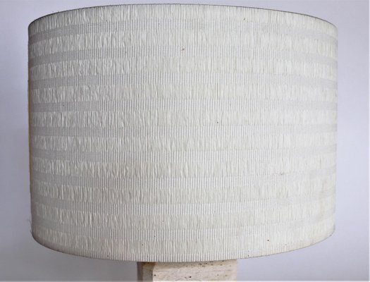 Italian Table Lamp in Travertine Marble, 1970s-VNE-966123