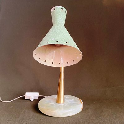 Italian Table Lamp with Marble Base from Lumi, 1950s-HWV-1156251