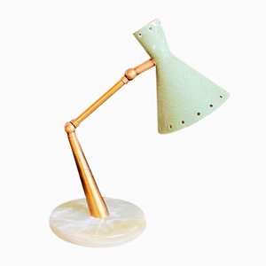 Italian Table Lamp with Marble Base from Lumi, 1950s-HWV-1156251