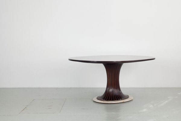 Italian Table with Central Leg by Vittorio Dassi, 1950s-AA-1314137