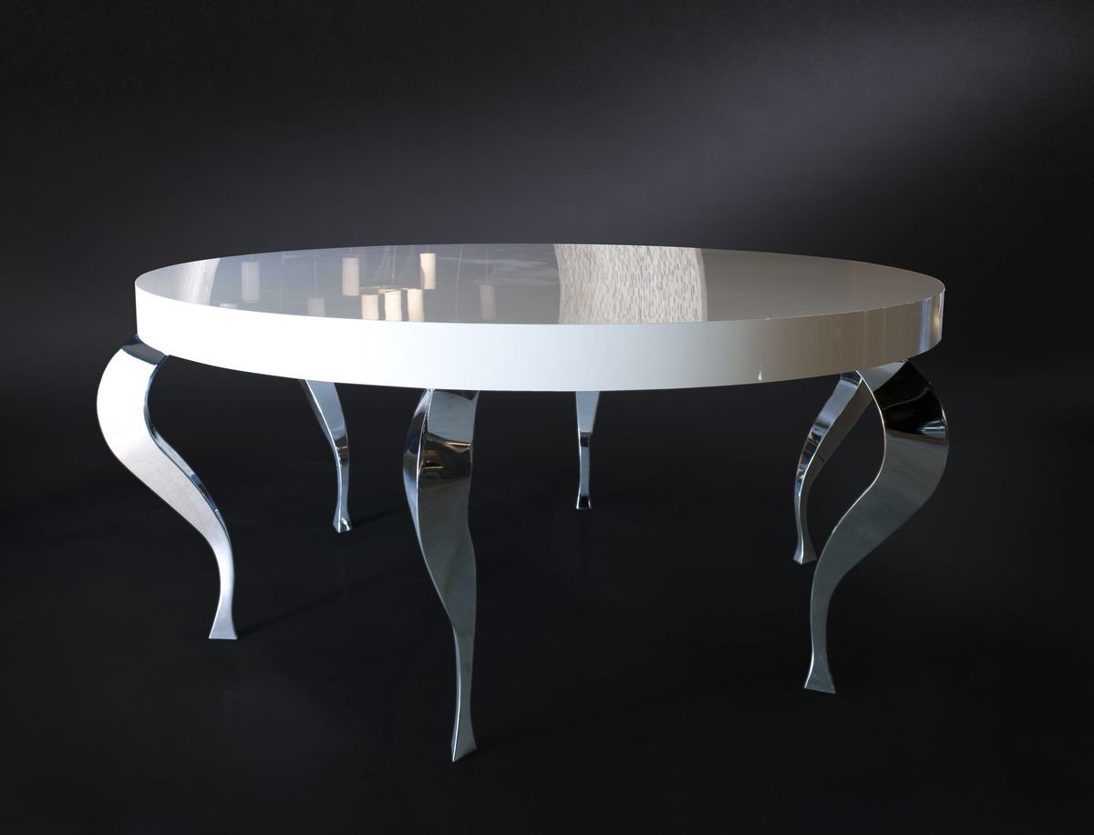 Italian Table Zefiro in Wood and Steel from VGnewtrend