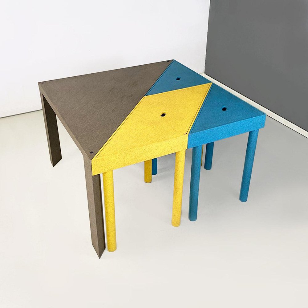 Italian Tangram Modular Table attributed to Massimo Morozzi for Cassina, 1990s