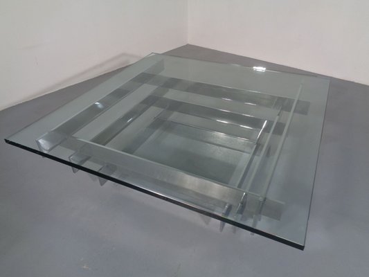 Italian Tavolo Scultura Chrome Coffee Table by David Hicks, 1960s-RDW-689428