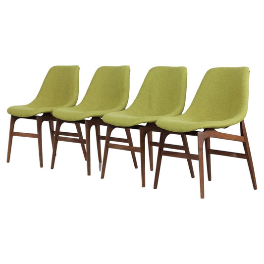 Italian Teak Chairs by Busnelli Meda, 1960s, Set of 4