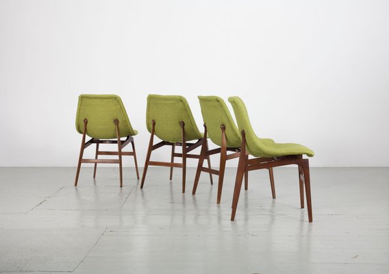 Italian Teak Chairs by Busnelli Meda, 1960s, Set of 4-AA-1298718