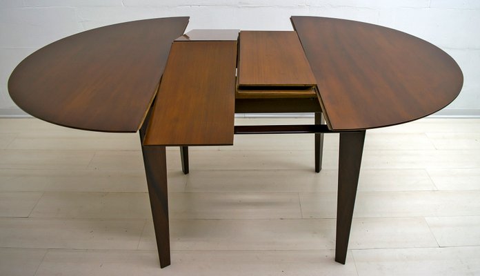 Italian Teak Dining Table and 6 Chairs by Edmondo Palutari for Dassi, 1950s, Set of 7-FER-901308