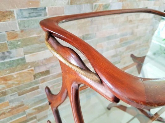 Italian Teak Side Table by Cesare Lacca, 1950s-POM-658997