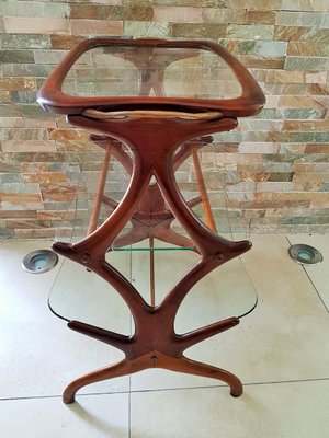 Italian Teak Side Table by Cesare Lacca, 1950s-POM-658997