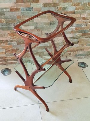 Italian Teak Side Table by Cesare Lacca, 1950s-POM-658997