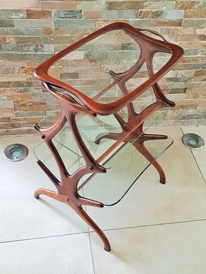 Italian Teak Side Table by Cesare Lacca, 1950s-POM-658997