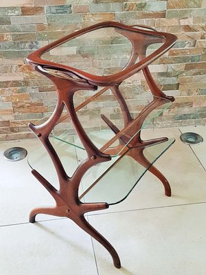 Italian Teak Side Table by Cesare Lacca, 1950s-POM-658997