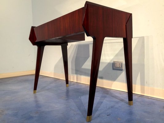 Italian Teak Small Desk by Vittorio Dassi, 1950s-MTX-887721