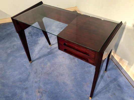 Italian Teak Small Desk by Vittorio Dassi, 1950s-MTX-887721