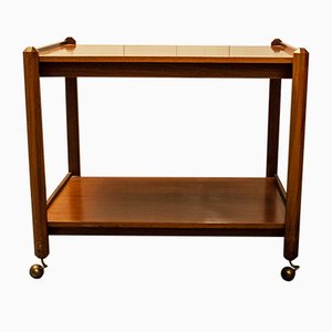 Italian Teak Trolley, 1950s-VCV-551065