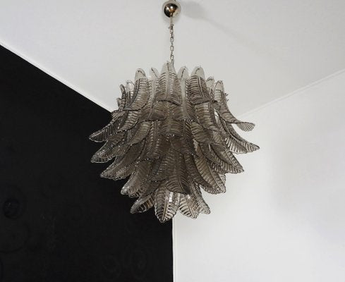 Italian Three-Tier Smoked Felci Glass Chandelier, 1990-FHZ-1820035