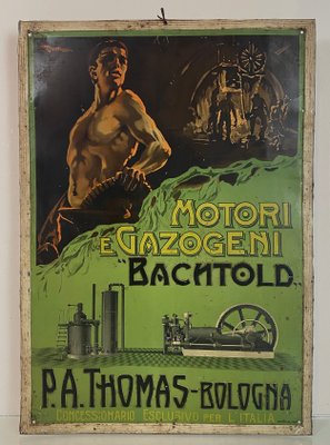 Italian Tin Advertising Sign from Bachtold Engines-WZZ-963933