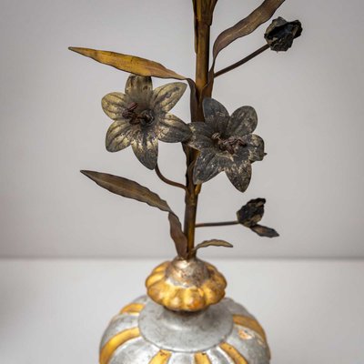 Italian Tin Flower Bouquets, 19th Century, Set of 2-VEI-2021297