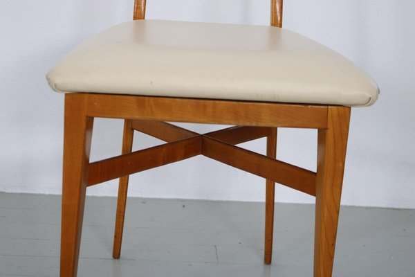 Italian Torinese School Chairs, 1950s, Set of 6-AA-1298716