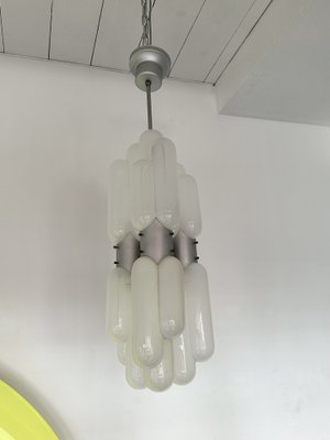 Italian Torpedo Chandelier in Metal and Murano Glass by Carlo Nason for Mazzega, 1970s-FUE-1811332