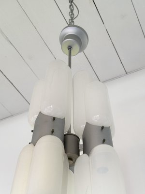 Italian Torpedo Chandelier in Metal and Murano Glass by Carlo Nason for Mazzega, 1970s-FUE-1811332