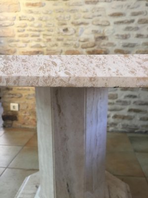 Italian Travertine Dining Table, 1976-EVQ-2043457