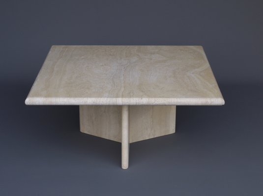 Italian Travertine Marble Coffee Table. 1970s-MB-1133047